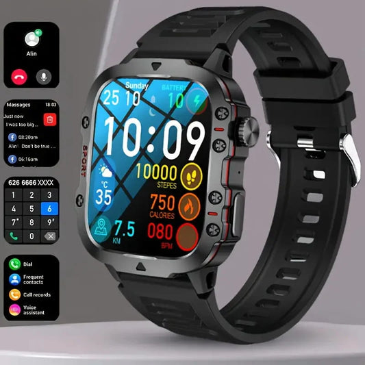 ⌚ Montre Intelligente Robuste pour l’Extérieur — 100+ Modes Sportifs, Étanche, Alliage d’Aluminium 🏞️